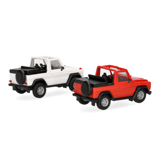 Herpa 012744 , Puch Klasa G (W460) Cabrio, biało-czerwony , Skala 1:87
